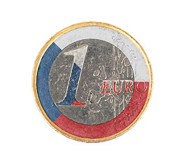 Image showing Euro coin, 1 euro