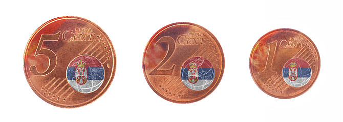 Image showing European union concept - 1, 2 and 5 eurocent