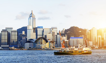 Image showing hong kong sunset 