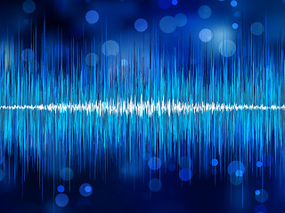 Image showing Abstract bokeh waveform. EPS 8