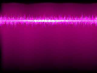 Image showing Sound waves oscillating on white background. EPS 8