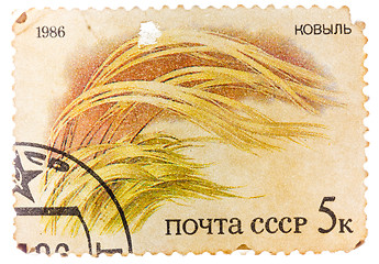 Image showing Post stamp printed in USSR (CCCP, soviet union) shows image of G