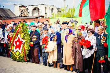 Image showing Unidentified veterans during the celebration of Victory Day
