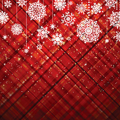 Image showing Red christmas background. EPS 8