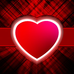 Image showing Abstract Heart Burst Background. EPS 8