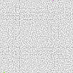 Image showing Vector illustration of perfect maze. EPS 8