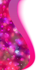 Image showing Colorful bokeh holiday template card. EPS 8