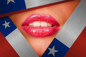Image showing chile lips