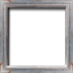 Image showing wooden frame isolated on the white background