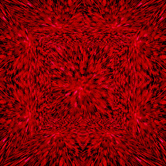 Image showing red abstract texture in three-dimensional