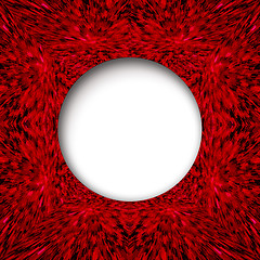 Image showing red abstract texture with round centre