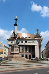 Image showing Monument of polish poet Adam Mickiewicz in Lvov