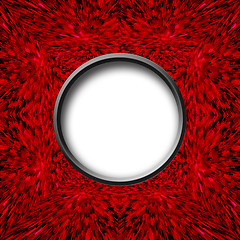 Image showing red abstract texture with round centre