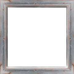 Image showing wooden frame isolated on the white background