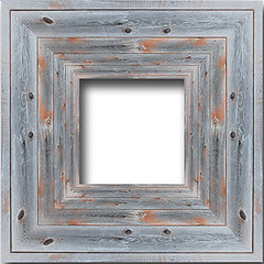 Image showing wooden frame isolated on the white background