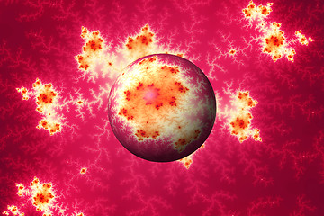 Image showing Abstract Red Globe