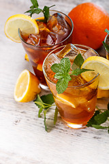 Image showing Refreshing iced tea