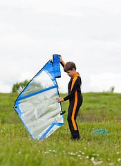 Image showing Young surfer