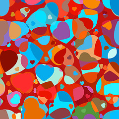 Image showing Beautiful colorful heart shape background. EPS 8