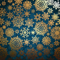 Image showing Christmas pattern snowflake background. EPS 8