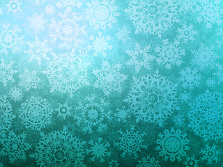 Image showing Christmas background with snowflakes. EPS 8