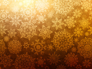 Image showing Christmas background with snowflakes. EPS 8