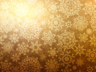 Image showing Christmas background with snowflakes. EPS 8