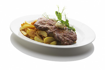 Image showing Steak on the plate