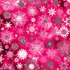 Image showing Purple abstract christmas with snowflake. EPS 8