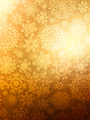 Image showing Christmas background with snowflakes. EPS 8