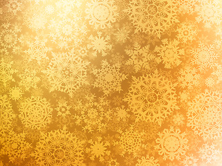 Image showing Christmas background with snowflakes. EPS 8