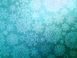 Image showing Christmas background with snowflakes. EPS 8