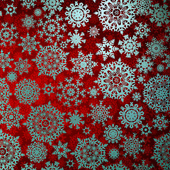 Image showing Christmas pattern snowflake background. EPS 8