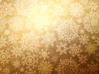 Image showing Christmas background with snowflakes. EPS 8