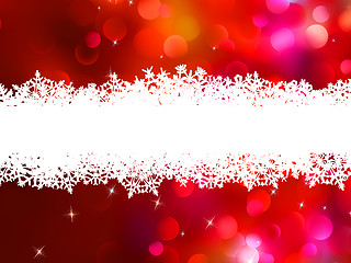 Image showing Red Christmas background with copyspace. EPS 8