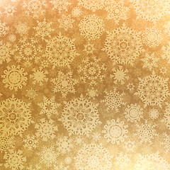 Image showing Christmas background with snowflakes. EPS 8