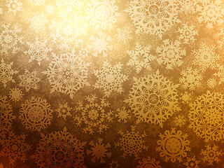 Image showing Christmas background with snowflakes. EPS 8