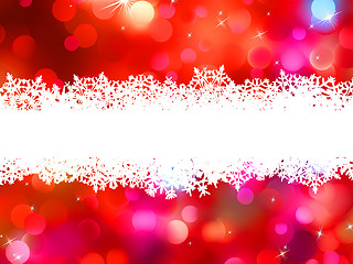 Image showing Red Christmas background with copyspace. EPS 8