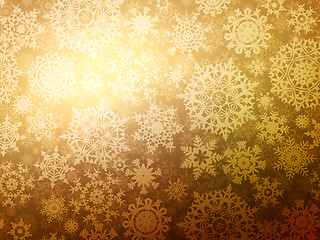 Image showing Christmas background with snowflakes. EPS 8