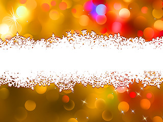 Image showing Orange Christmas background with copyspace. EPS 8