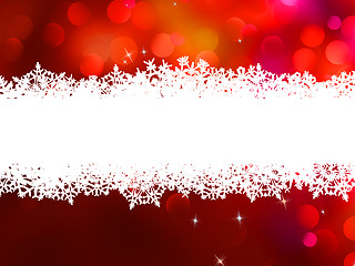 Image showing Red Christmas background with copyspace. EPS 8