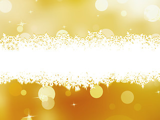 Image showing Golden christmas background. EPS 8