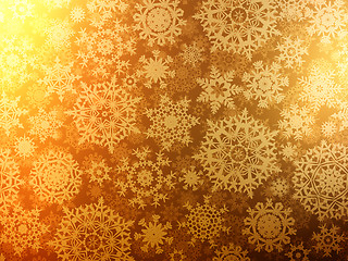 Image showing Christmas background with snowflakes. EPS 8