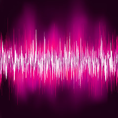 Image showing Abstract purple waveform. EPS 8