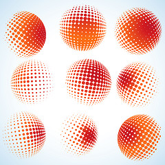 Image showing Abstract halftone circle design. EPS 8