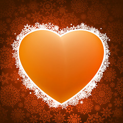 Image showing Heart applique background. EPS 8