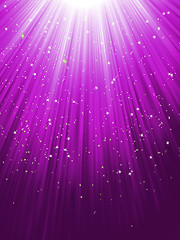 Image showing Stars on purple striped background. EPS 8