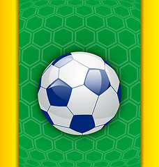 Image showing Abstract brazilian background with ball 