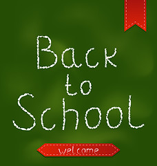 Image showing Back to school background with ribbons