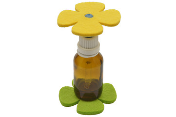 Image showing Bach flower remedies and felt decoration